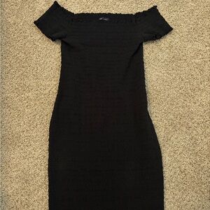 GAP black womens Off-Shoulder Dress
